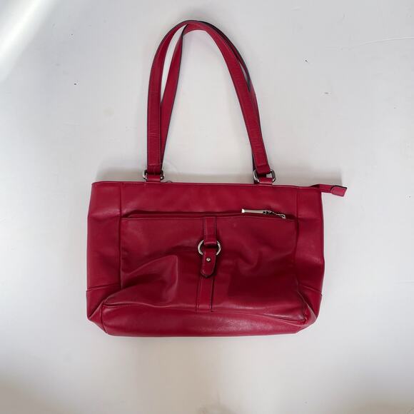 Gianni Bernini Red Buckle Bag - Picture 3 of 4
